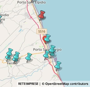 Mappa Via Andrea Costa, 63822 Porto San Giorgio FM, Italia (5.34267)