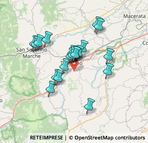 Mappa Unnamed Road, 62029 Tolentino MC, Italia (5.8895)