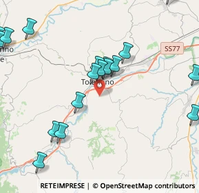 Mappa Contrada Pianciano, 62029 Tolentino MC, Italia (5.523)