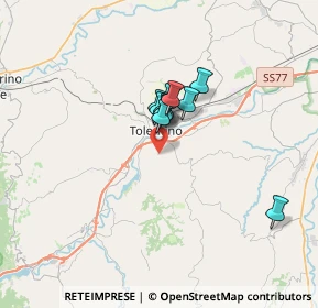 Mappa Contrada Pianciano, 62029 Tolentino MC, Italia (2.13636)