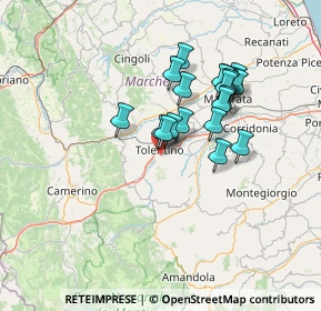 Mappa Contrada Pianciano, 62029 Tolentino MC, Italia (11.764)