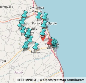 Mappa Contrada S. Pietro Orgiano, 63900 Fermo FM, Italia (6.3025)
