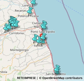 Mappa Contrada S. Pietro Orgiano, 63900 Fermo FM, Italia (20.002)