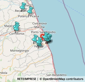 Mappa Contrada S. Pietro Orgiano, 63900 Fermo FM, Italia (10.705)