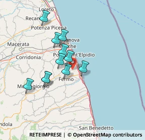 Mappa Contrada S. Pietro Orgiano, 63900 Fermo FM, Italia (11.67091)