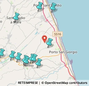 Mappa Contrada S. Pietro Orgiano, 63900 Fermo FM, Italia (5.66846)