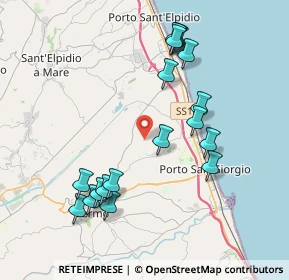 Mappa Contrada S. Pietro Orgiano, 63900 Fermo FM, Italia (4.23722)