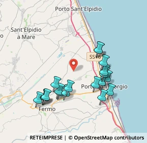 Mappa Contrada S. Pietro Orgiano, 63900 Fermo FM, Italia (3.81526)