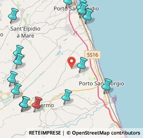 Mappa Contrada S. Pietro Orgiano, 63900 Fermo FM, Italia (6.06067)