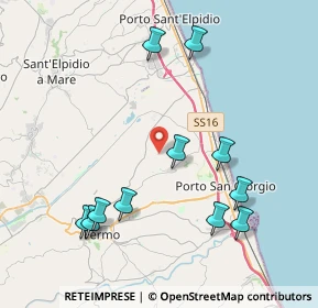 Mappa Contrada S. Pietro Orgiano, 63900 Fermo FM, Italia (4.57455)