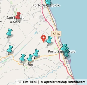 Mappa Contrada S. Pietro Orgiano, 63900 Fermo FM, Italia (5.05923)