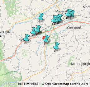 Mappa Corso Giannelli, 62010 Urbisaglia MC, Italia (7.03867)