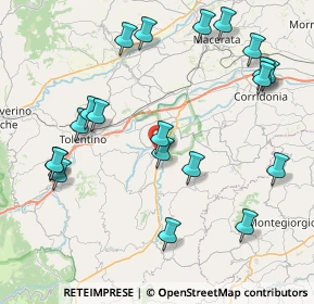 Mappa Corso Giannelli, 62010 Urbisaglia MC, Italia (9.714)