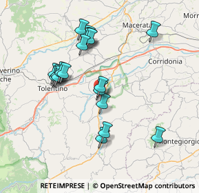 Mappa Corso Giannelli, 62010 Urbisaglia MC, Italia (7.24263)