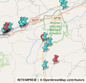 Mappa Corso Alessandro Giannelli, 62010 Urbisaglia MC, Italia (5.5775)