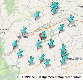 Mappa Corso Alessandro Giannelli, 62010 Urbisaglia MC, Italia (9.1325)