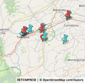 Mappa SP 43, 62010 Urbisaglia MC, Italia (6.91545)