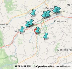 Mappa SP 43, 62010 Urbisaglia MC, Italia (7.21667)