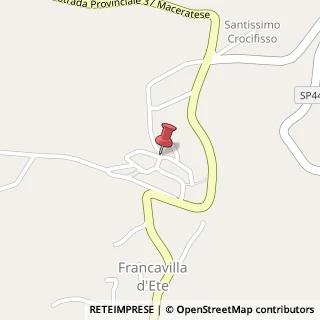 Mappa Contrada SS. Crocifisso, 42, 63816 Francavilla d'Ete FM, Italia, 63816 Francavilla d'Ete, Fermo (Marche)
