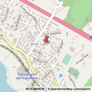 Mappa Via del Verde, 9, 06065 Passignano sul Trasimeno, Perugia (Umbria)