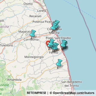 Mappa Contrada San Giovanni, 63015 Monte Urano FM, Italia (9.40643)