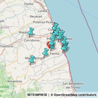 Mappa Contrada San Giovanni, 63015 Monte Urano FM, Italia (9.62533)