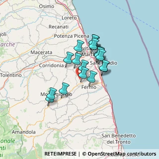 Mappa Contrada San Giovanni, 63015 Monte Urano FM, Italia (10.44526)