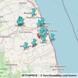 Mappa Contrada San Giovanni, 63015 Monte Urano FM, Italia (14.03235)