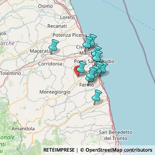 Mappa Contrada San Giovanni, 63015 Monte Urano FM, Italia (9.57833)