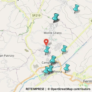 Mappa Contrada San Giovanni, 63015 Monte Urano FM, Italia (2.46167)