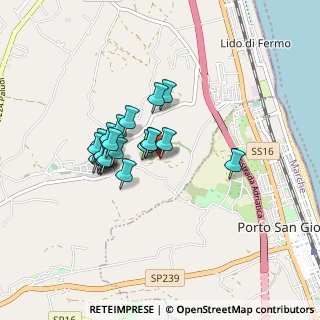 Mappa Via Vallescura, 63900 Capodarco FM, Italia (0.68636)