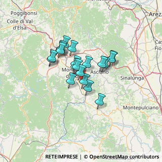 Mappa Via di Caggiolo, 53014 Monteroni D'arbia SI, Italia (9.9015)