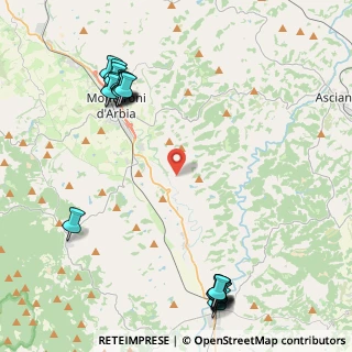 Mappa Via di Caggiolo, 53014 Monteroni D'arbia SI, Italia (5.853)