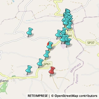 Mappa Contrada Poggio, 62010 Mogliano MC, Italia (1.1)