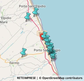 Mappa Via Castelfidardo, 63900 Lido di Fermo FM, Italia (3.08917)