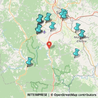 Mappa Via Frontignano, 53018 Sovicille SI, Italia (9.6295)