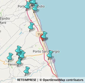 Mappa Via Ascoli Piceno, 63900 Lido di Fermo FM, Italia (5.83067)