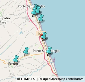 Mappa Via Ascoli Piceno, 63900 Lido di Fermo FM, Italia (3.88167)