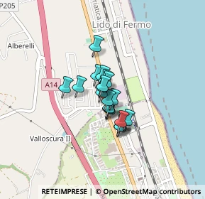 Mappa Via Ascoli Piceno, 63900 Lido di Fermo FM, Italia (0.2205)