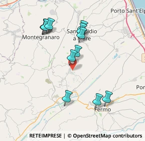Mappa 63015 Monte Urano FM, Italia (3.90667)