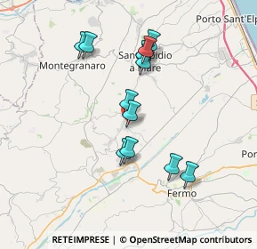 Mappa 63015 Monte Urano FM, Italia (3.38583)