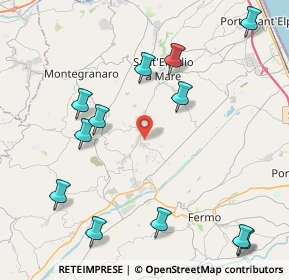 Mappa 63015 Monte Urano FM, Italia (5.25583)