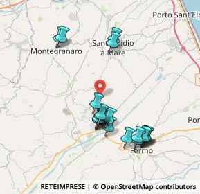 Mappa 63015 Monte Urano FM, Italia (3.8285)