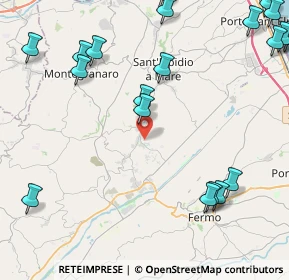 Mappa 63015 Monte Urano FM, Italia (6.2645)