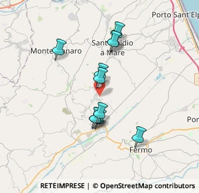 Mappa 63015 Monte Urano FM, Italia (3.03727)