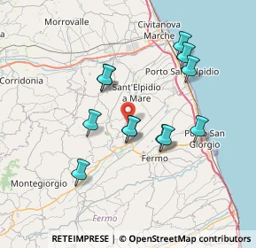 Mappa 63015 Monte Urano FM, Italia (6.58333)