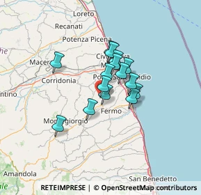 Mappa 63015 Monte Urano FM, Italia (9.11533)