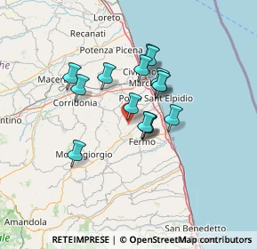 Mappa 63015 Monte Urano FM, Italia (10.25533)