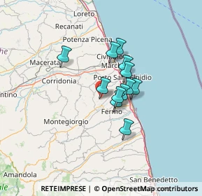 Mappa 63015 Monte Urano FM, Italia (9.06083)