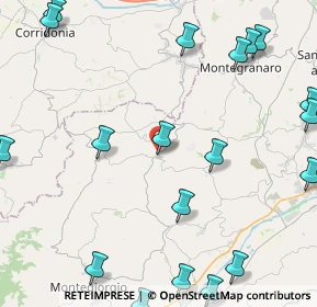 Mappa Via Lombardia, 63815 Monte San Pietrangeli FM, Italia (6.513)